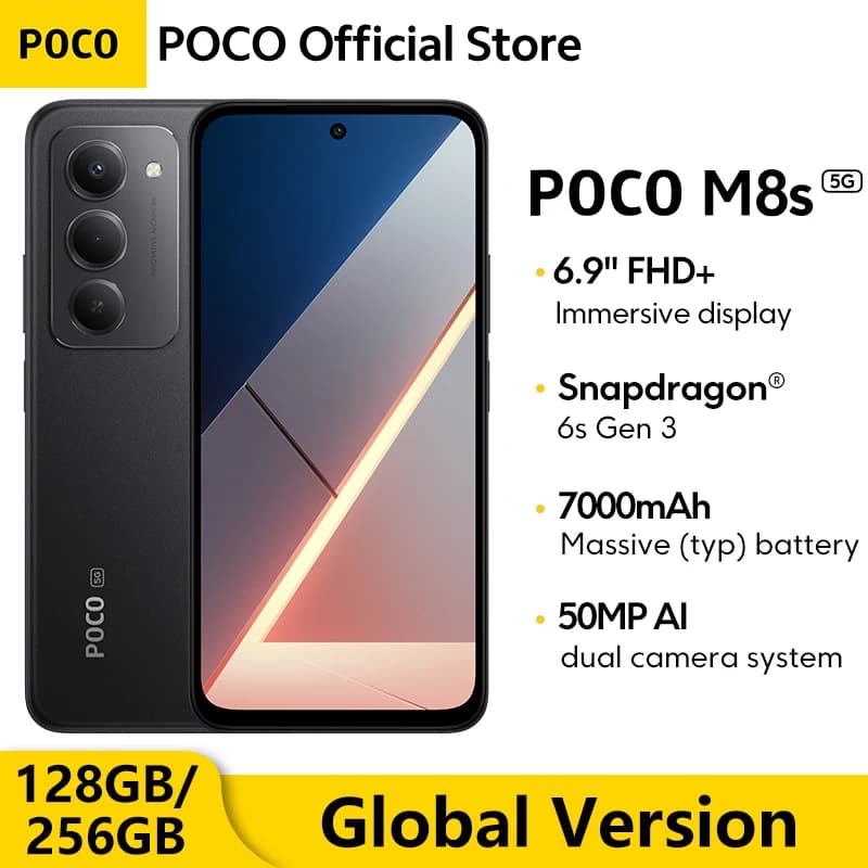 هاتف POCO X7 5G نسخة عالمية 256 جيجا بايت 512 جيجا بايت ديمينسيتي 7300-ألترا 6.67 بوصة 1.5K شاشة AMOLED منحنية كاميرا 50 ميجابكسل شحن 45 واط