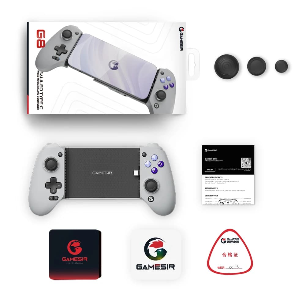 وحدة تحكم GameSir G8 للهاتف المحمول مع تأثير Hall لألعاب السحابة على iPhone 15 وأجهزة Android وXbox Game Pass وSTADIA - 6