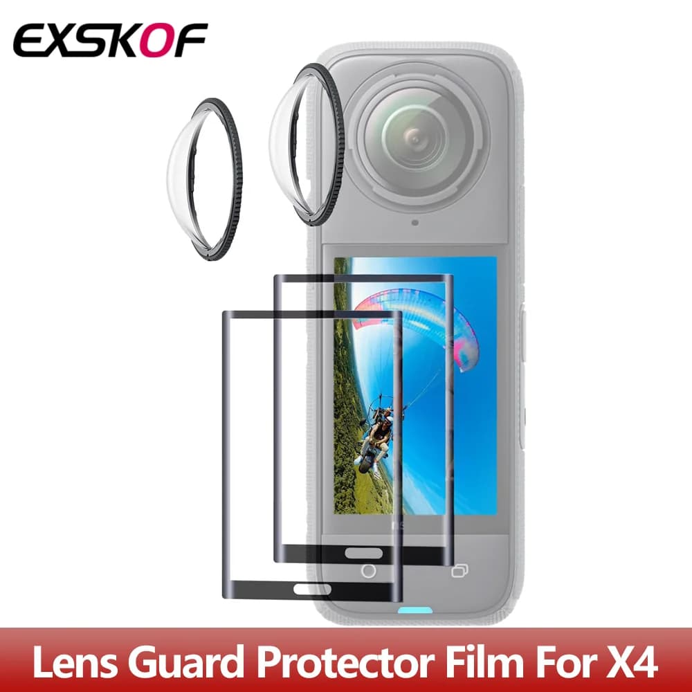 ملحقات insta360 X4 قاعدة سيليكون لسطح المكتب غطاء عدسة حقيبة تخزين جراب سيليكون إطار واقي عدسة لكاميرا insta360 X4 - 2