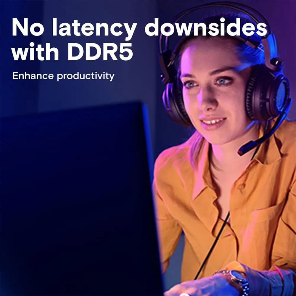 ذاكرة كروتيال DDR5 للابتوب، سعة 8 جيجابايت/16 جيجابايت/32 جيجابايت، تردد 4800-5600 ميجاهرتز، SODIMM، 1.1V، 262Pin، PC5-44800/38400، متوافقة مع إنتل وAMD - 5