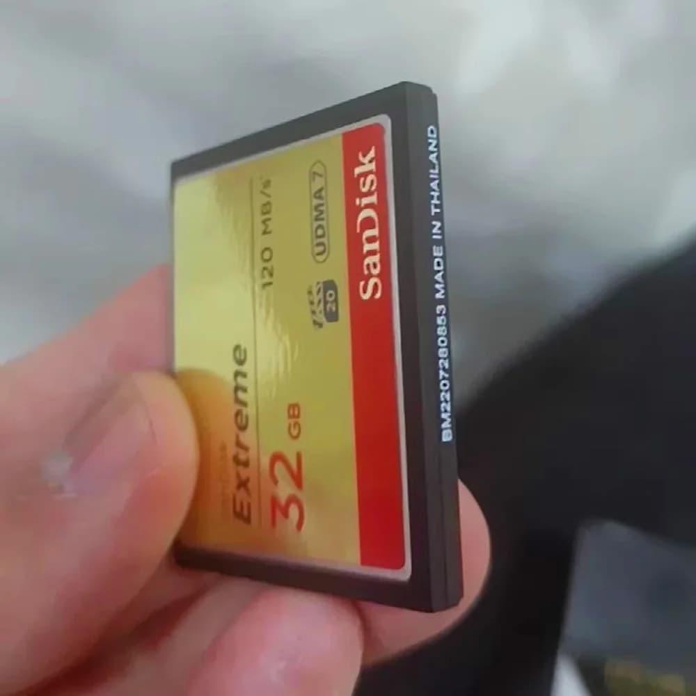 بطاقة ذاكرة SanDisk Extreme CompactFlash سعة 32 جيجابايت و64 جيجابايت و128 جيجابايت CF بسرعة 120 ميجابايت/ثانية لكاميرات DSLR وكاميرات الفيديو HD - 4