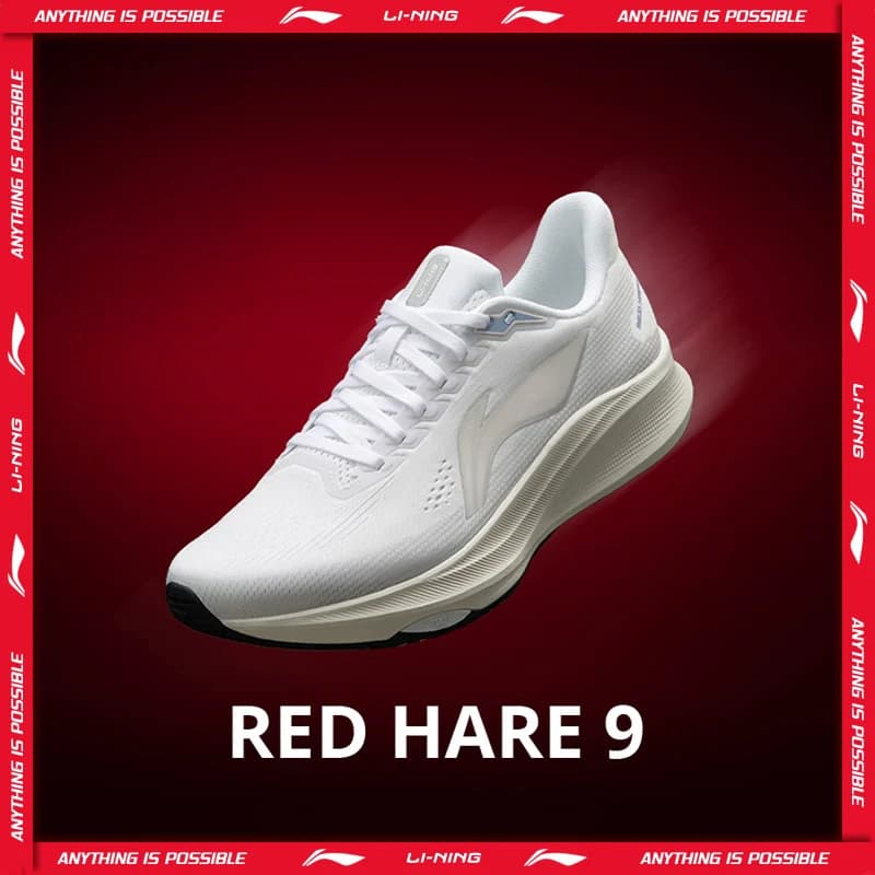 أحذية ركض لي ننج RED HARE 9 للنساء سباق فوم خفيف جداً قابل للتنفس ثابتة مقاومة للانزلاق أحذية تدريب ARPW004