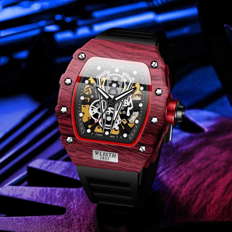 Automatic Watch Mechanical Watches for Man Barrel Type Mechanical Watch Men Waterproof Luminous Business Men Montre Homme - 4