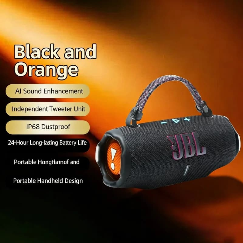 سماعة JBL Charge 6 اللاسلكية بلوتوث - مقاومة للماء IP67، وقت تشغيل 20 ساعة، صوت ستيريو مع باس معزز، محمولة، مناسبة للشاطئ - 6