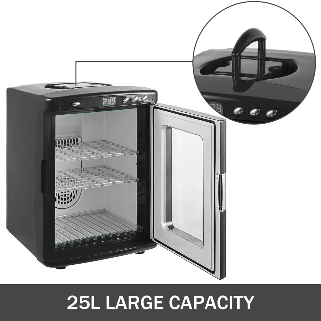 حاضنة زواحف VEVOR سعة 25 لتر، حاضنة بيض رقمية للمختبرات العلمية، تبريد وتسخين من 2°م إلى 60°م، 12V/110V، مناسبة للزواحف الصغيرة - 5