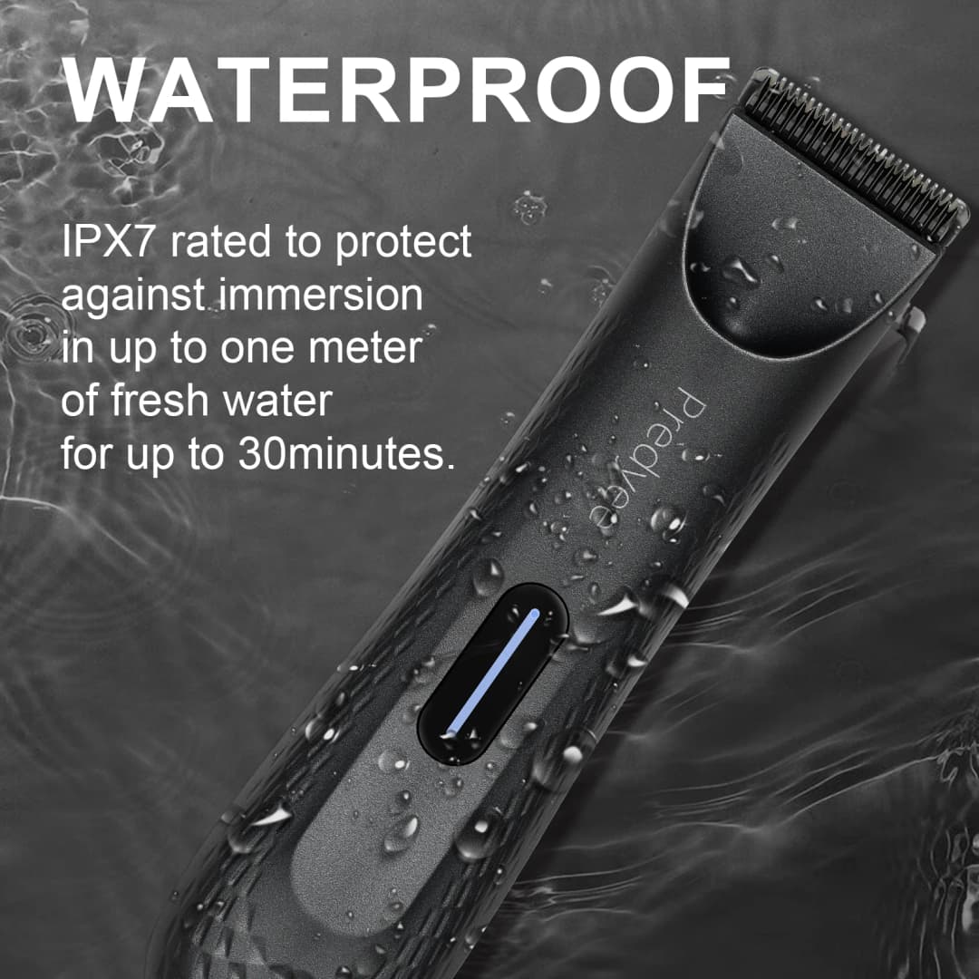 Electric Groin Hair Trimmer for Men,Body Groomer & Pubic Waterproof Hair Trimmer,Replaceable Ceramic Blade - 2