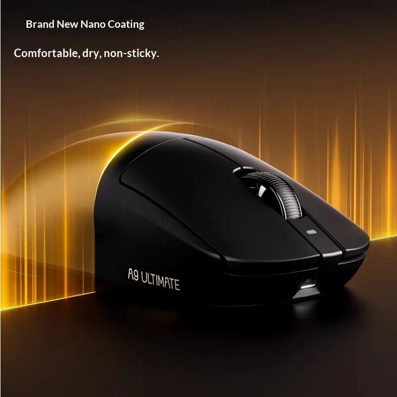 ماوس ألعاب ATK DragonFly A9 Air Ultimate لاسلكي PAW3950 Ultra 42000DPI 750IPS 8KHz تصميم مريح RGB لنظام ويندوز ماك أو إس - 6