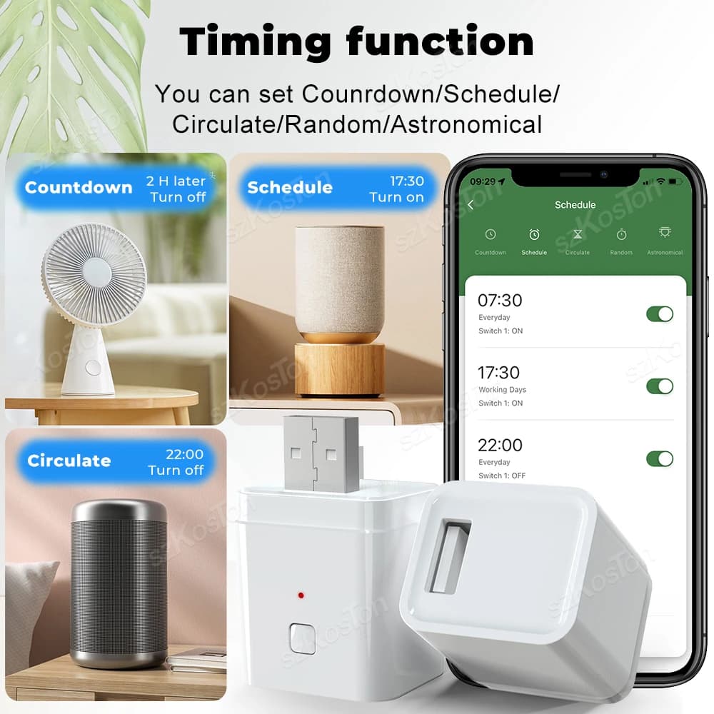 محول Tuya WiFi/Zigbee USB ذكي قابس 1/2/3 قنوات تطبيق Smart Life توقيت DIY تحكم تشغيل/إيقاف يعمل مع Alexa وGoogle Home - 3
