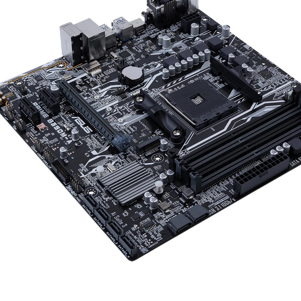 ASUS PRIME B350M-A Motherboard AMD B350 Socket AM4 DDR4 64GB Micro ATX PCI-E 3.0 support Ryzen 7 5700 Ryzen 3 5300 Ryzen 7 4700 - 4