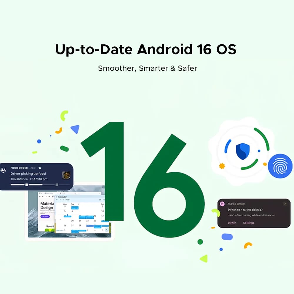 جهاز لوحي DOOGEE U13 أندرويد 16 كمبيوتر Gemini AI شاشة 13 بوصة FHD+ ذاكرة 32 جيجابايت رام 256 جيجابايت بطارية كبيرة 11000 مللي أمبير 7.5 ملم فائق النحافة لوحي ذكي - 3