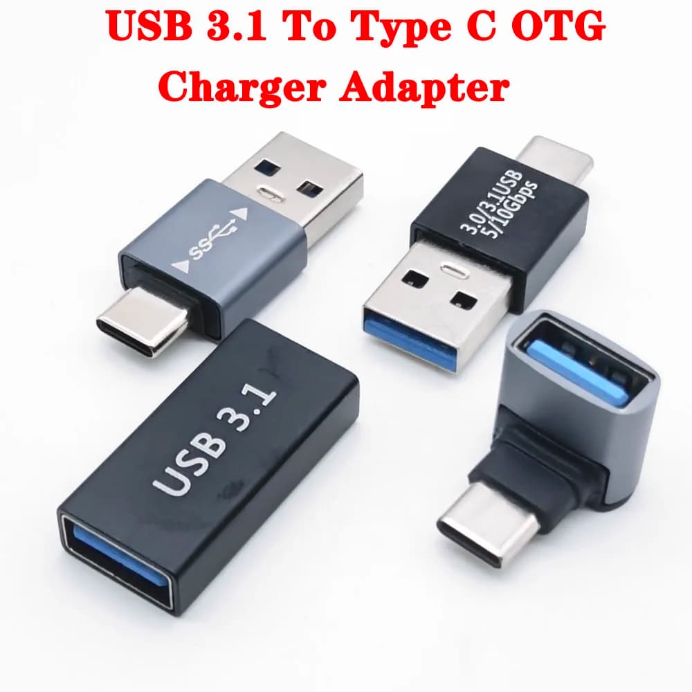 قطعة واحدة محول شاحن OTG من USB 3.1 إلى USB 3.0 موصل Type-C إلى USB ذكر إلى محول Type-c للكمبيوتر ماك بوك السيارة USB آيباد