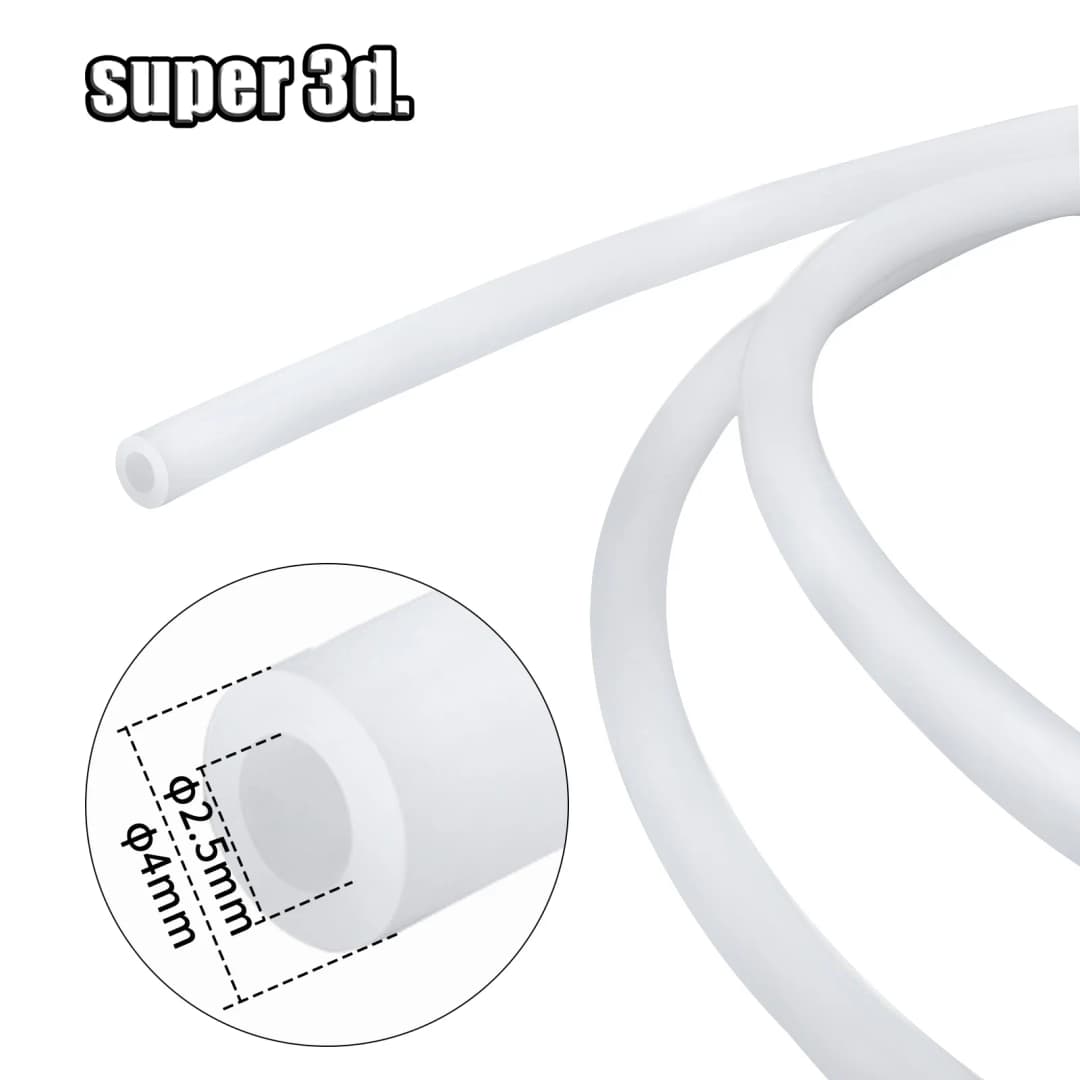 1/2/50 متر أنبوب PTFE من Bambu Lab بقطر داخلي 2.5 ملم وقطر خارجي 4 ملم P1P AMS A1 Mini أنبوب تفلون 1.75 ملم لطابعة 3D BambuLab A1/A1 mini/P1P/P1S/X1C - 2