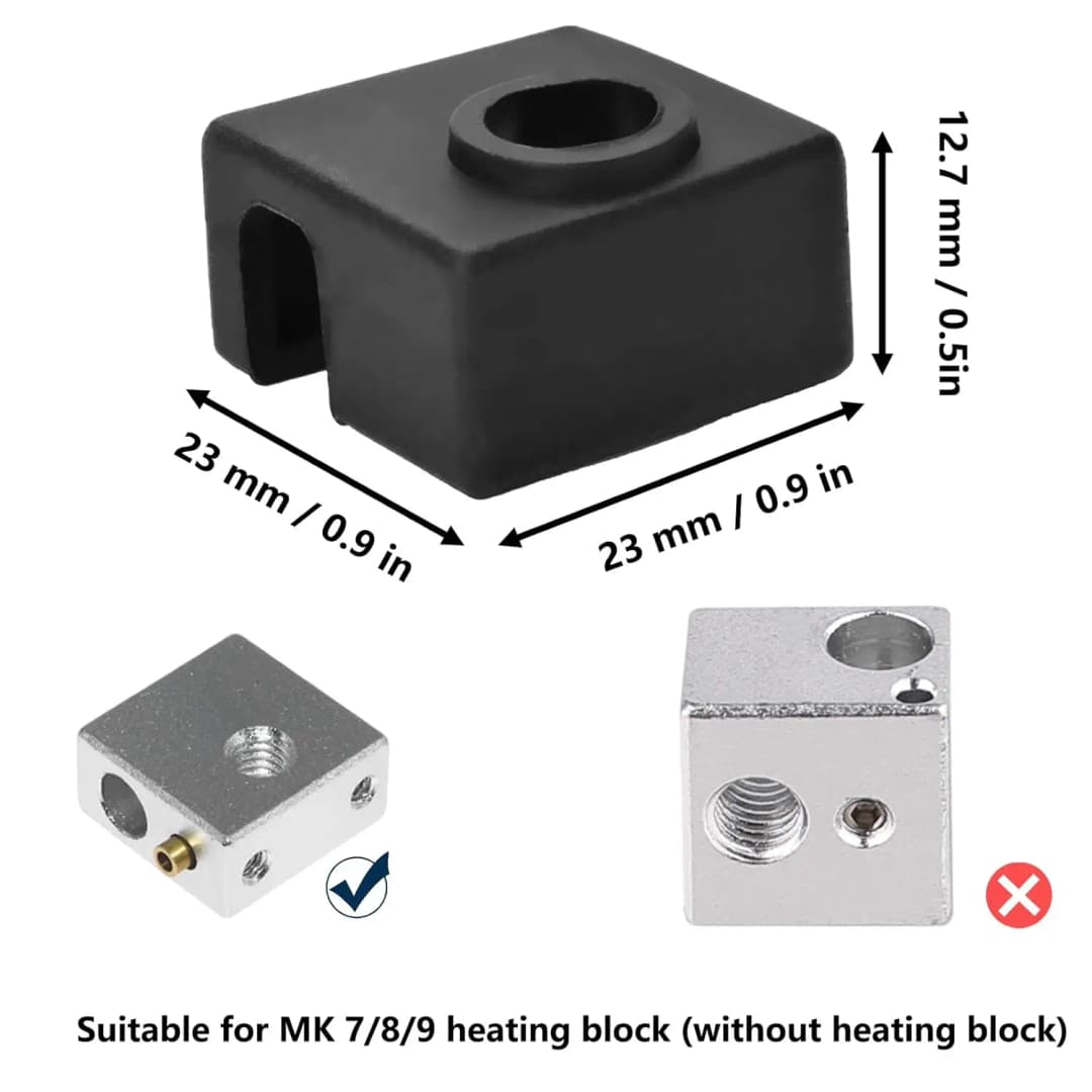 مجموعة فوهة نحاسية Creality الرسمية MK8 0.1/0.2/0.4/0.6/0.8/1.0 مم فوهة طابعة ثلاثية الأبعاد MK8 وسلسلة Ender 3/CR-10 - 5