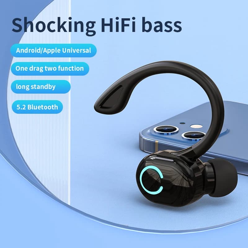 VAORLO S10 New Earphone Bluetooth Earphone Sport Business Single Ear Earphone With Good Sport Range and Noise Reduction Wearing - 3