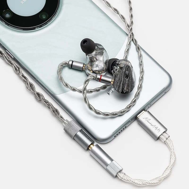 طلب مسبق MOONDROP ECHO-A عالي الدقة 3.5mm محمول DAC/AMP مضخم فك ترميز USB-C - 3