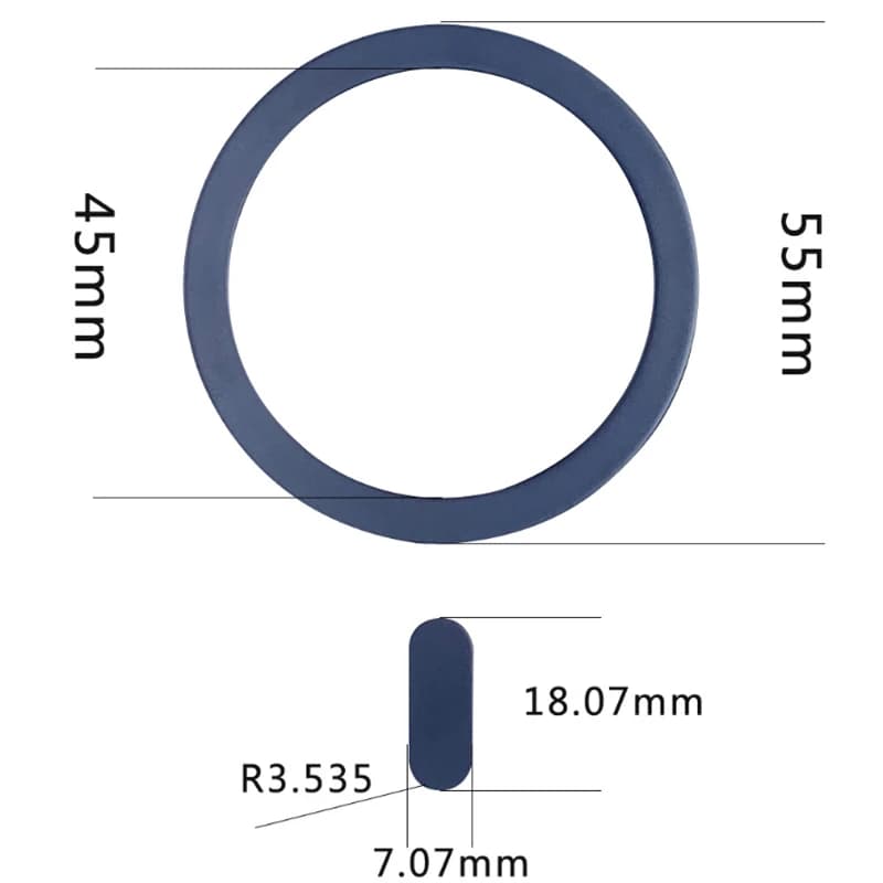 1pc/3pc for Magsafe Magnetic Plate Ring Universal Metal Sticker Support Wireless Charger Metal Plate Sheet for Magnet Car Holder - 4
