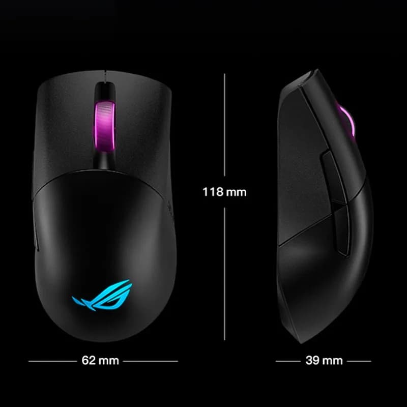ماوس ألعاب لاسلكي ASUS ROG AimPoint 36k Sensor بتقنية البلوتوث وثلاثة أوضاع ووزن 75 جرام - 6