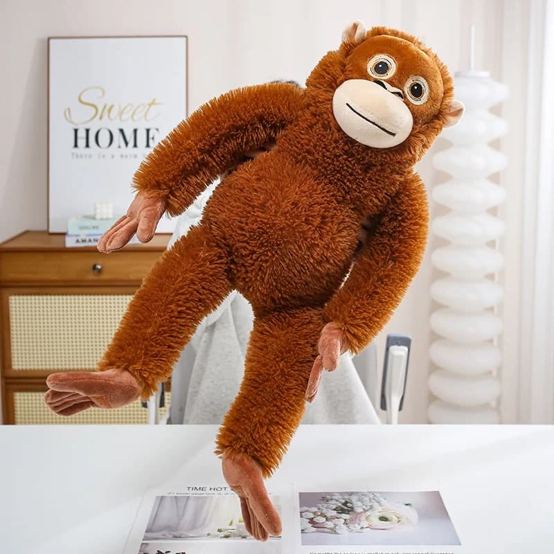 30-90CM Cartoon Gorilla Plush Toy Chimpanzees Punch Monkey Soft Stuffed Doll Decor Girls Birthday Gift Orangutan Plushies Dolls - 3