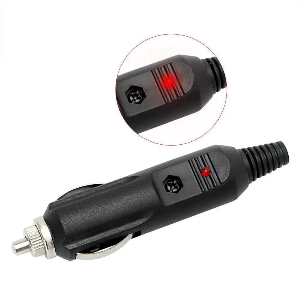 قطعة واحدة 12V 24V ولاعة سيارة ذكرية 20A مع منفذ LED محول توصيل للسيارات/الشاحنات إكسسوارات سيارات