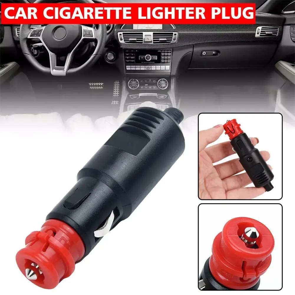 محول ولاعة سيارة بقابس كهرباء 8A فيوز توصيل 12V عالمي 12V-24V لولاعة سيارة 0.83 بوصة