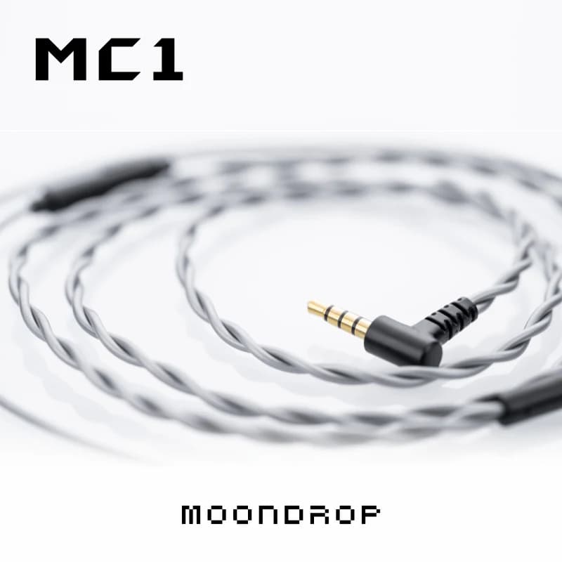 كابل ميكروفون متعدد الأغراض MOONDROP MC1 كابل ترقية سماعة أذن 3.5 ملم ميكروفون 0.78 ملم-2pin - 3