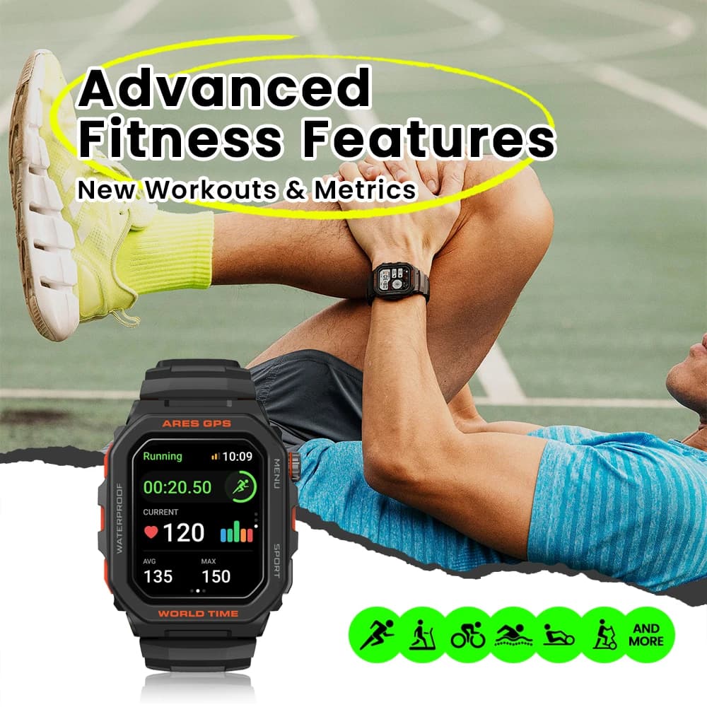 [World Premiere] Zeblaze Ares GPS Smart Watch, GPS, Alexa Built-in, Bluetooth Calling, Heart Rate & Spo2, Sleep Health, WR 3 ATM - 3