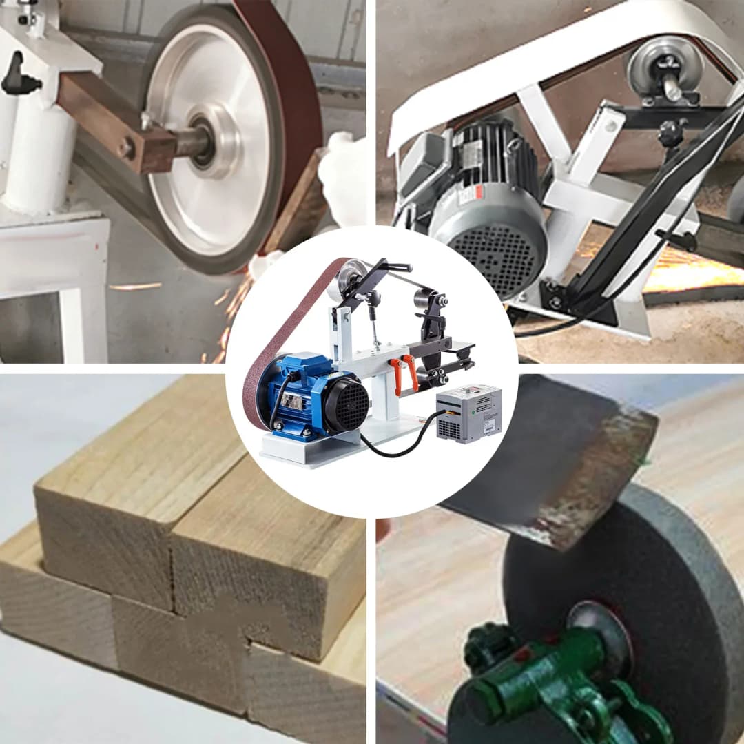 VEVOR 1.5KW Belt Grinder Variable Speed 2 X 82 inch  with 3 Grinding Wheel Electric Belt Sander For Knife Making - 6