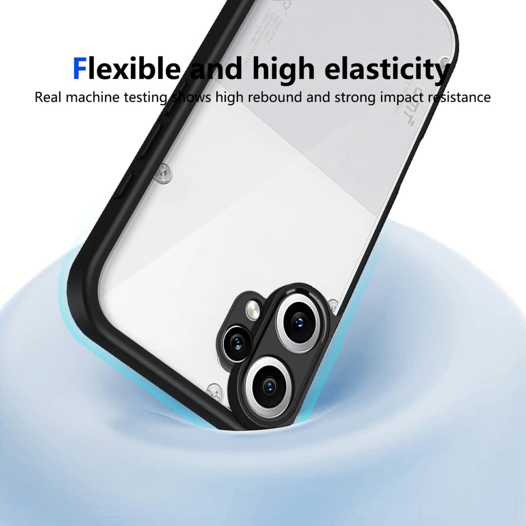 Nothing CMF Phone 2 Pro A001 Case Air Cushion Shockproof Silicone Bumper Clear Matte Back Cover Hard Case for CMF Phone 2 Pro 5G - 5