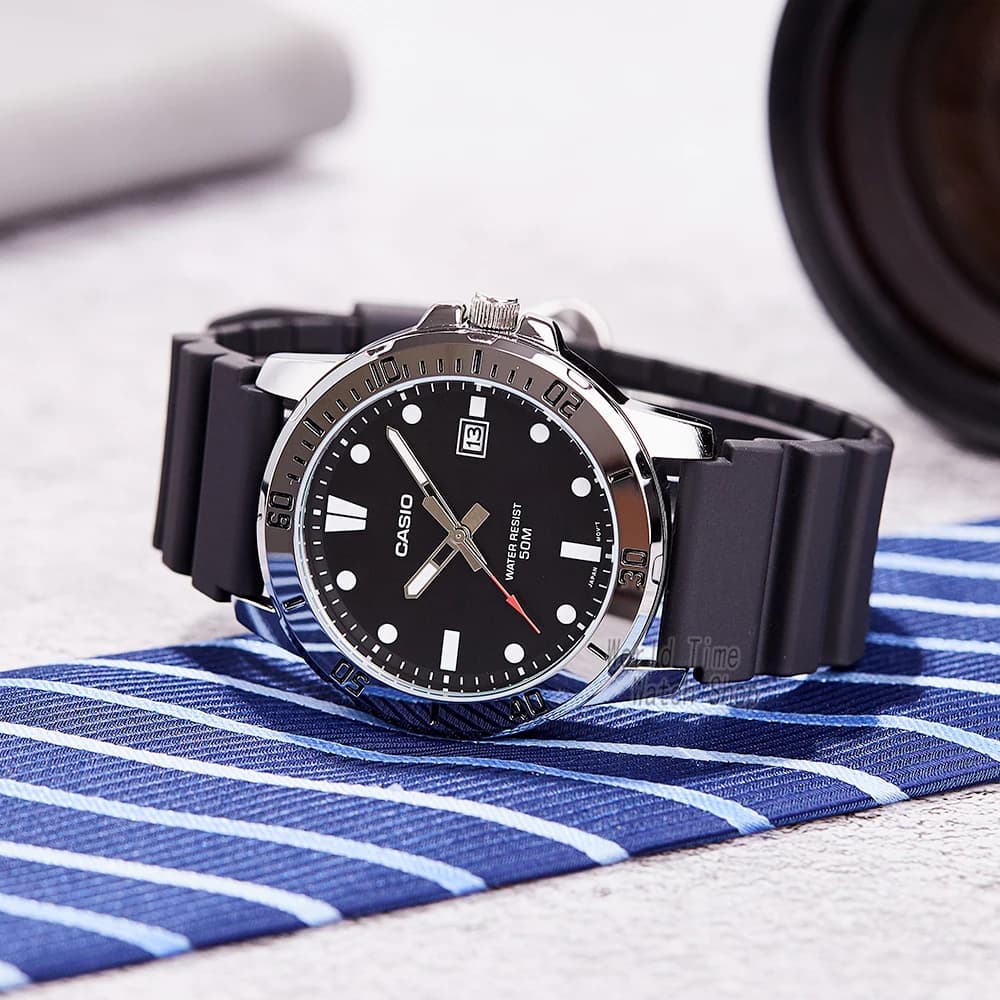 Casio watch for men business fashion resin strap atmospheric waterproof  MTP-VD01-1E - 5