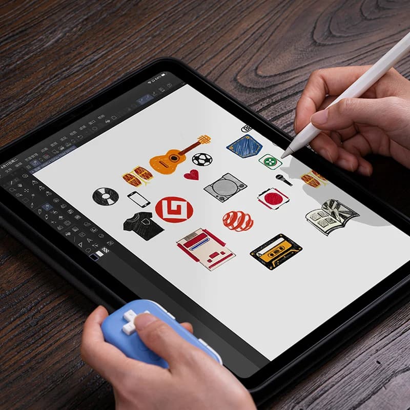ذراع تحكم ألعاب بلوتوث 8Bitdo Micro صغير الحجم لسويتش، أندرويد، وراسبيري باي، يدعم وضع لوحة المفاتيح - 4