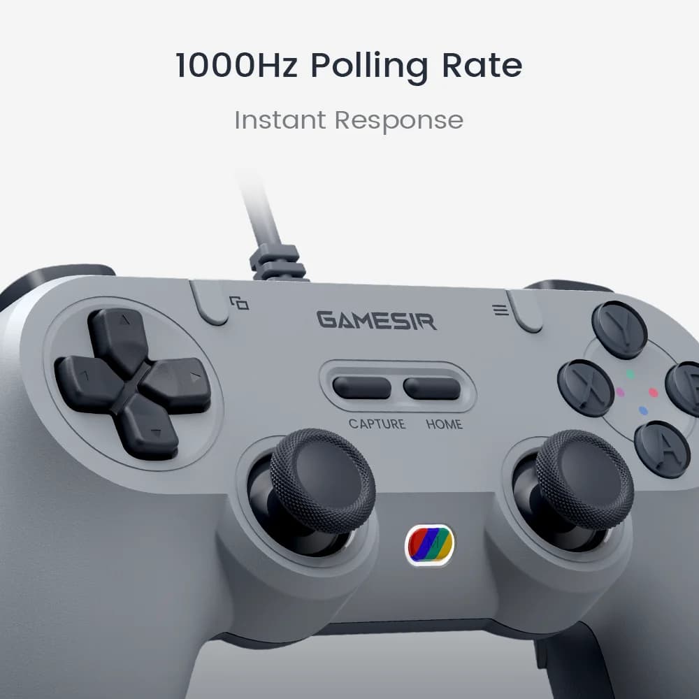 GameSir Tegenaria Lite Retro Wired Controller, Gamepad with Hall Effect Joystick, 1000Hz Polling Rate for Nintendo Switch 2, PC - 5