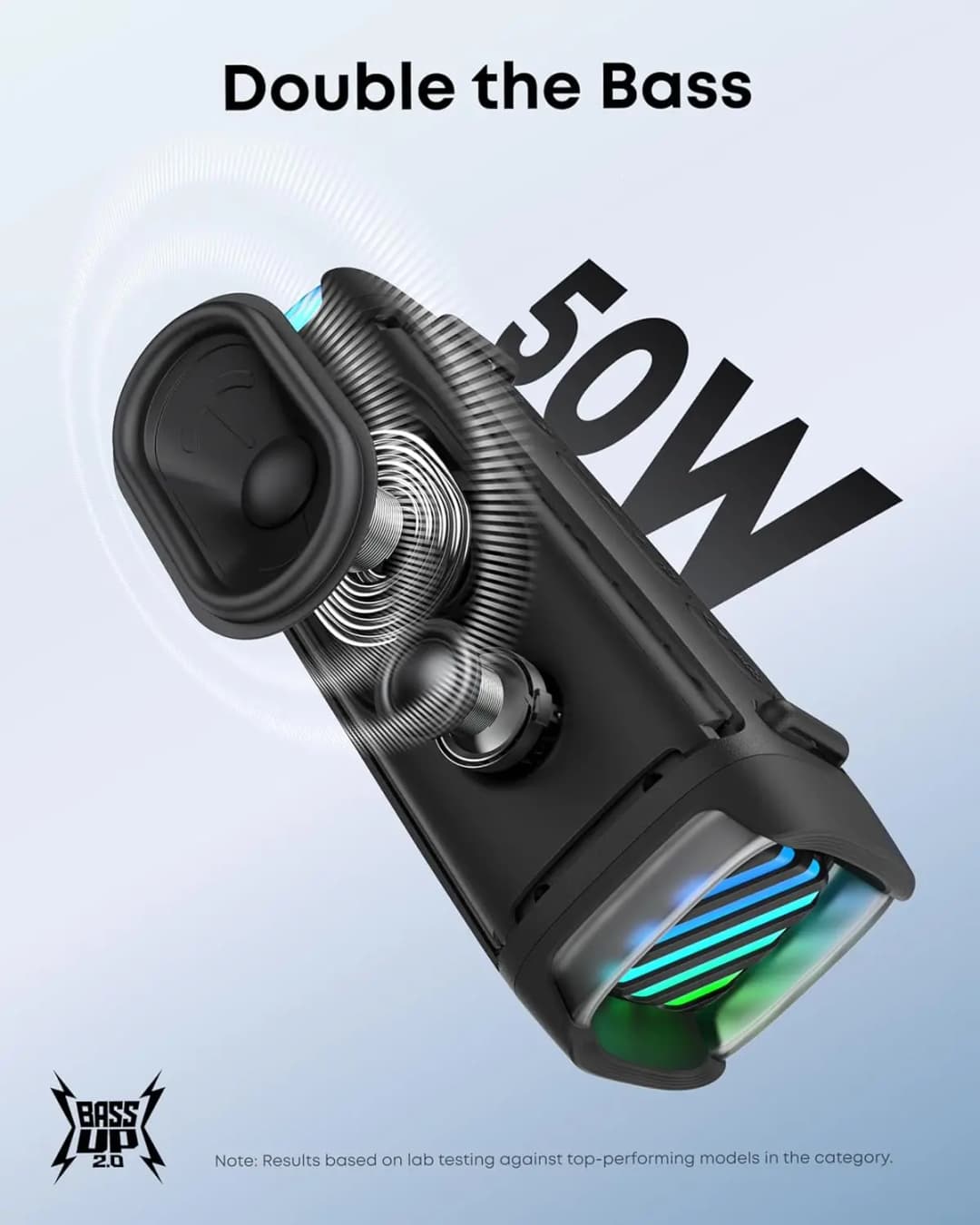 Soundcore Boom 3i by Anker, Compact Outdoor Speaker, IP68 Waterproof, Floating Playback, Saltwater-Resistant, BassUp 2.0 - 6