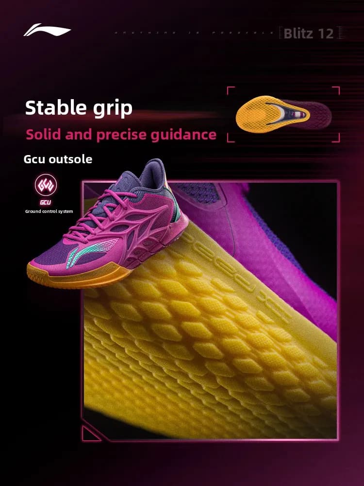 أحذية كرة سلة رجالية من LI NING، موديل 2025، مقاومة للانزلاق والبلى، مقدمة دائرية - 3