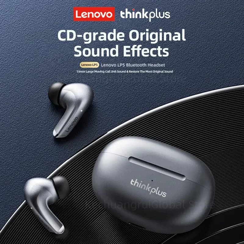 100% Original Lenovo LP5 Pro Wireless Bluetooth 5.4 Earphones LP5 Gaming Earbuds Sports Headphones Low Latency Headset With Mic - 2