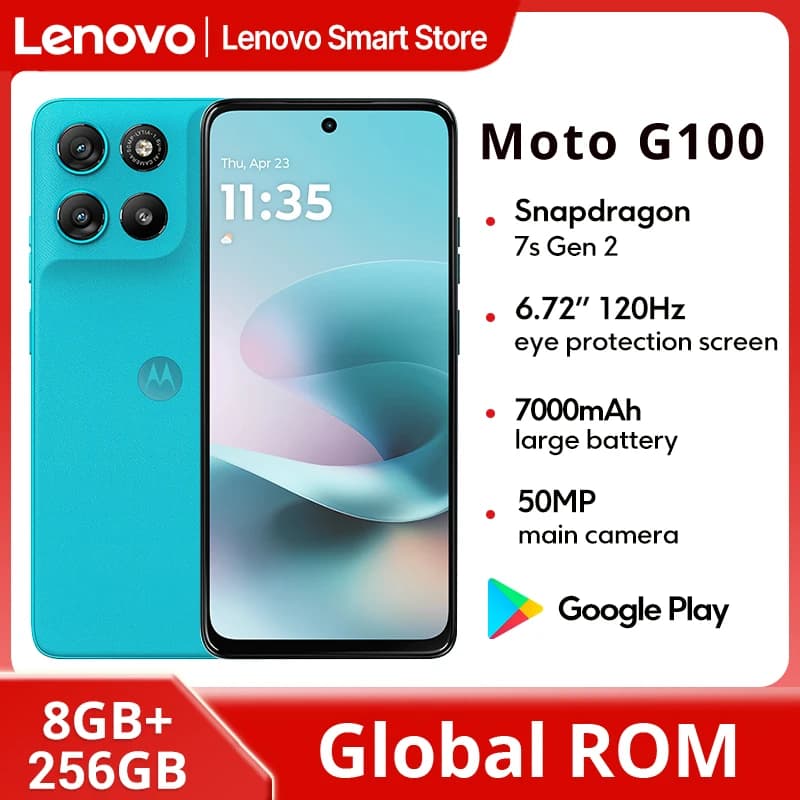 Motorola Moto G100 SmartPhone 5G Global ROM 6.72-inch FHD 120Hz Display Snapdragon 7s  Gen 2 IP64 7000mAh 50MP Camera Cellphone - 2
