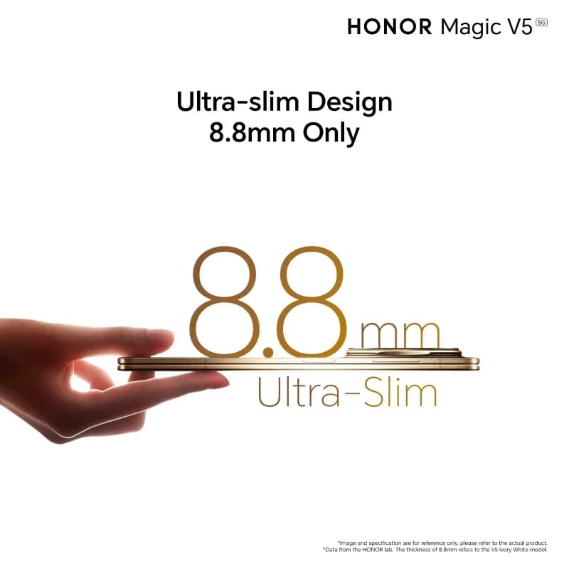 هونر ماجيك V5 16 جيجابايت+512 جيجابايت نسخة عالمية هاتف ذكي 5G بشاشة قابلة للطي OLED بمعدل تحديث 120 هرتز ومعالج سنابدراجون 8 إيليت وبطارية 5820 مللي أمبير وشحن فائق السرعة 66 واط وNFC - 2