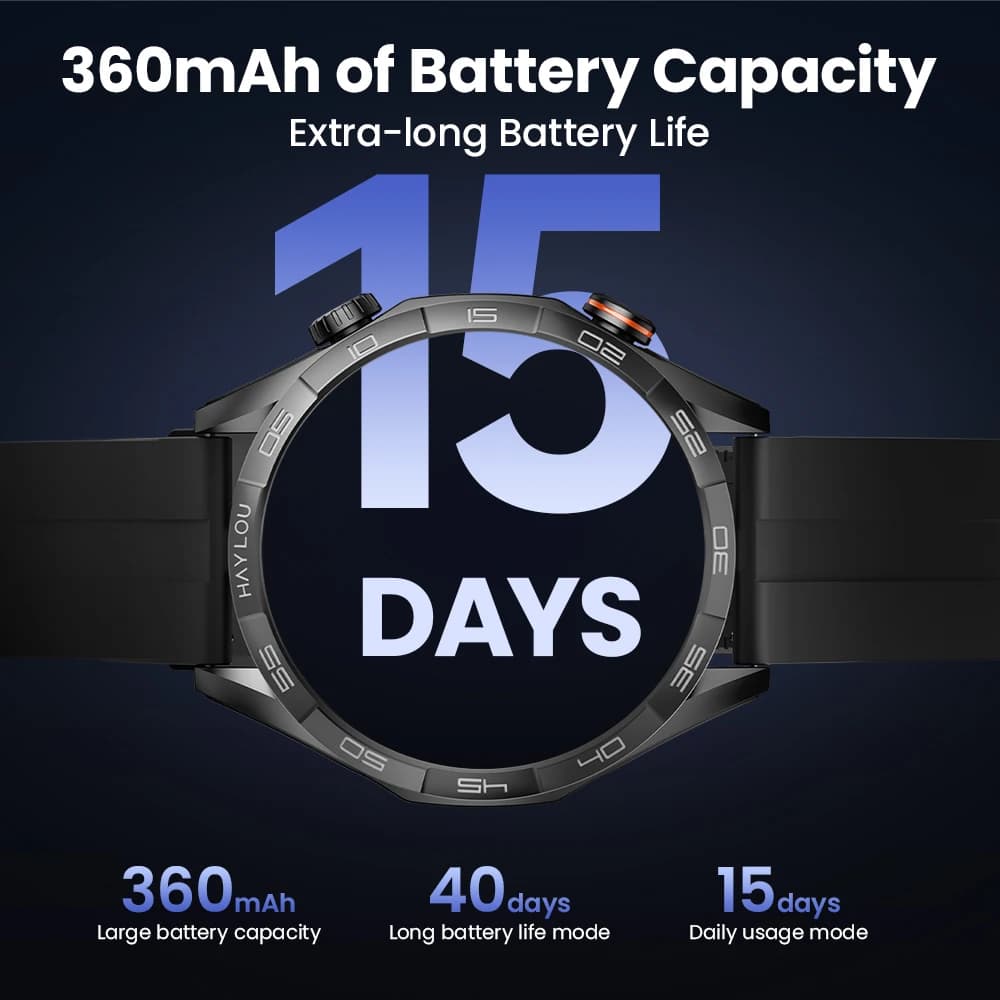 ساعة ذكية HAYLOU Solar 5 بشاشة AMOLED 1.58 بوصة، مكالمات صوتية، مراقبة صحية على مدار 24 ساعة، أكثر من 100 وضع رياضي - 6