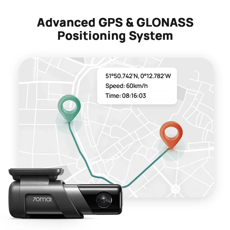 70mai Dash Cam M500 1944P 170FOV 70mai M500 Car DVR Dash Camera Recorder GPS ADAS 24H Parking Monitor eMMC built-in Storage - 5