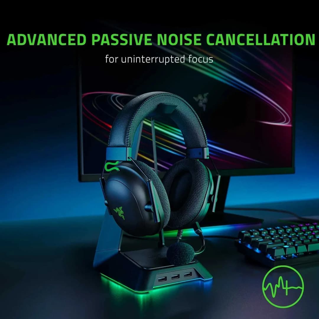 Razer BlackShark V2 USB gaming sound card earphones with wired head mounted gaming passive noise reduction EQ adjustment - 4