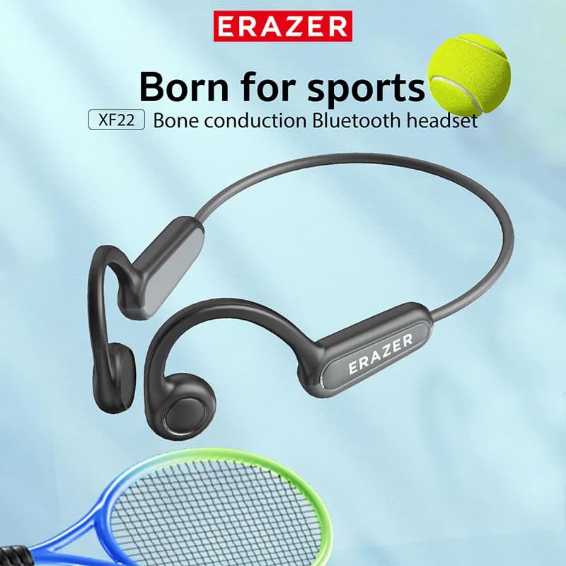 سماعات ERAZER XF22 بلوتوث 5.4 سماعات رياضية لاسلكية سماعات توصيل عظمي مع ميكروفون سماعات رقبة