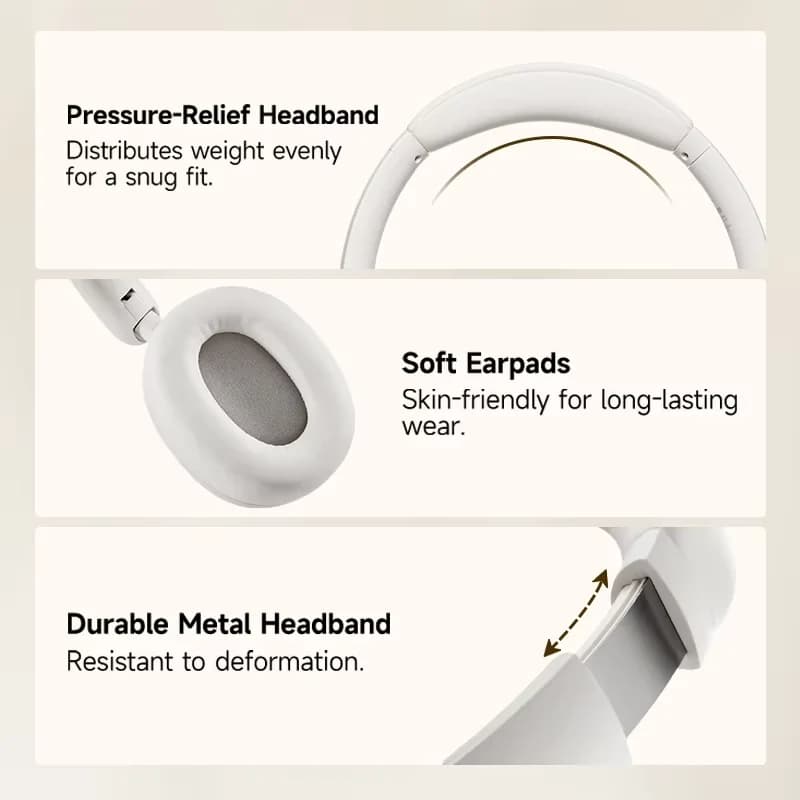 Edifier W800BT SE Over-ear Headset Wireless Bluetooth Headphones Bluetooth 5.4 Gaming Mode 45H Battery Life with Microphone - 3