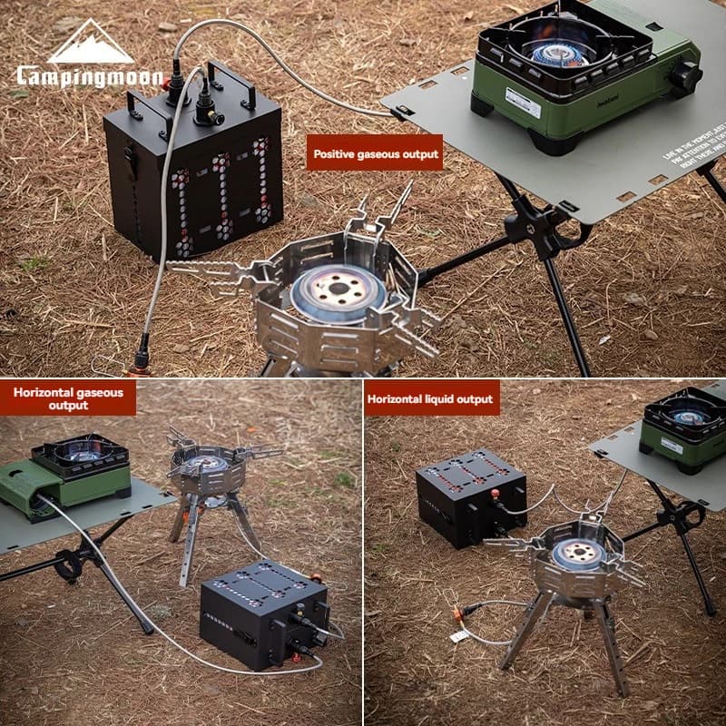 CAMPINGMOON BKZ63 Six Supply Two Fuel Storage Camping Stove Cooking RV Heating Long Range Supply Storage - 3