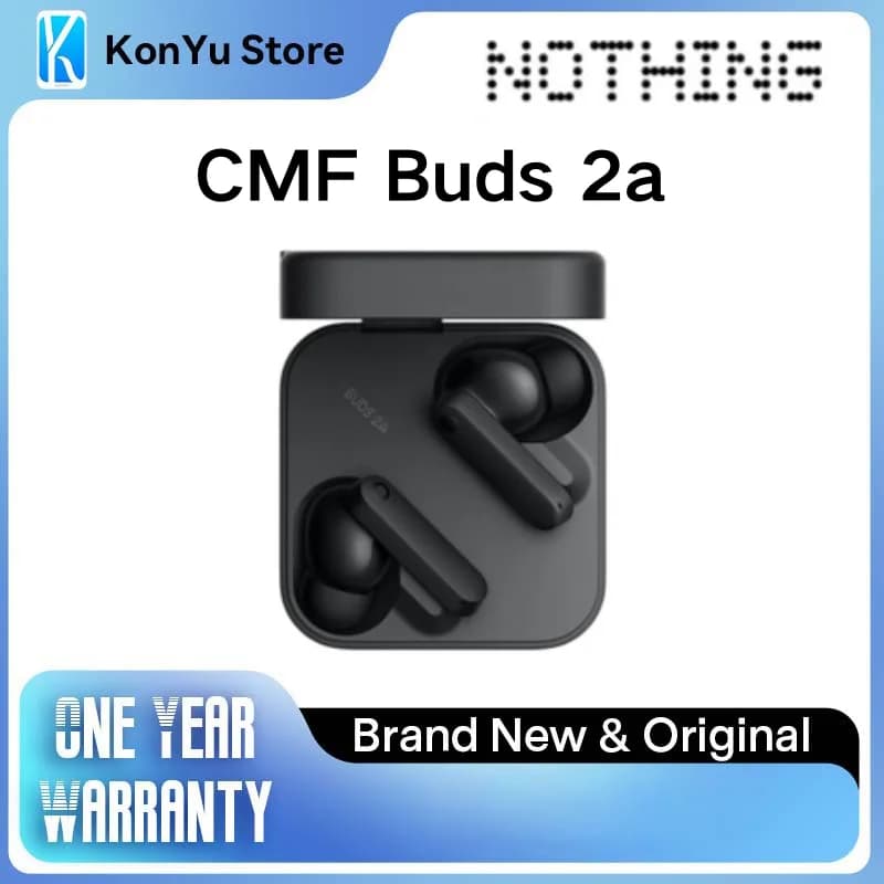 سماعات CMF من ناثينج بودز 2a TWS، إلغاء الضوضاء 42dB، بلوتوث 5.4، IP54، بطارية 35.5 ساعة، 4 ميكروفونات HD، إصدار عالمي