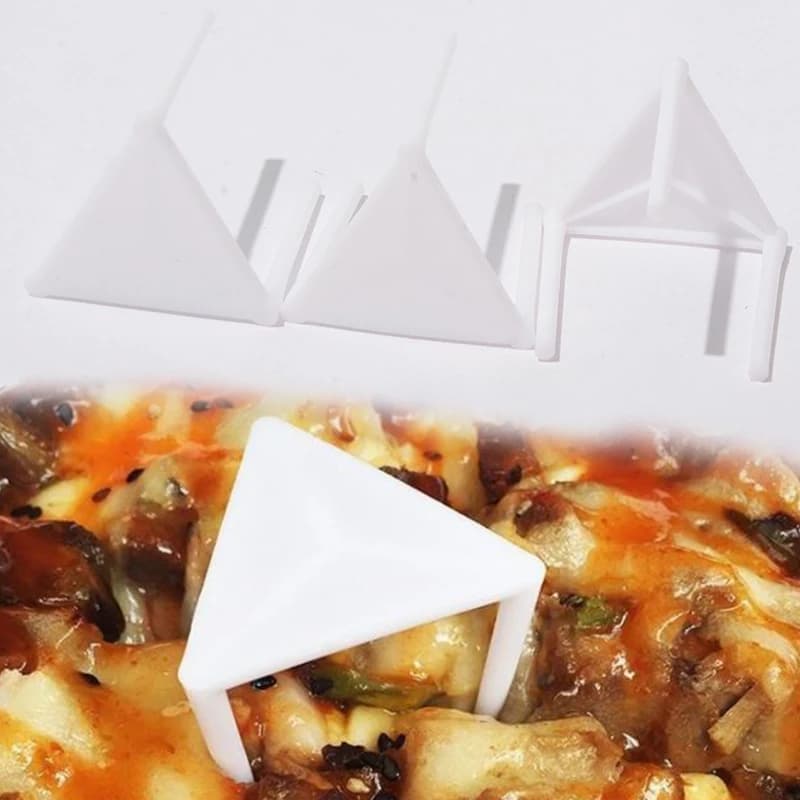 100Pcs Pizza Saver Stands Fixing Rack Pizza Holder Pizza Packing Tripod Plastic Tripod Stack - 3