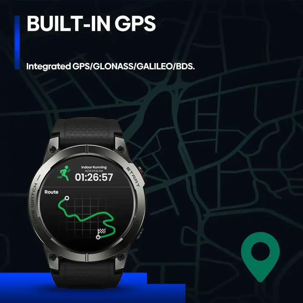[2024 World Premiere] Zeblaze Stratos 3 Pro GPS Smart Watch Built-in GPS 1.43'' AMOLED Display Bluetooth Phone Calls For Man - 2
