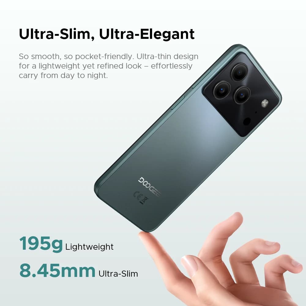 هاتف ذكي DOOGEE Note56 Pro، إصدار عالمي، أندرويد 16، بطارية 6150 مللي أمبير، شاشة 6.56 بوصة 90 هرتز، 32 جيجابايت/128 جيجابايت، NFC - 4