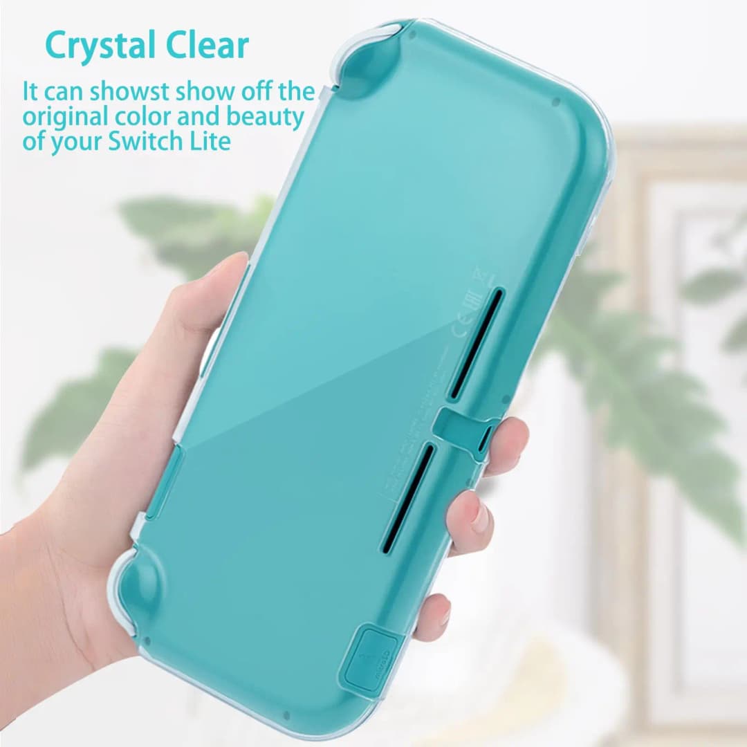 غطاء حماية شفاف من TPU لجهاز Nintendo Switch Lite، غطاء ناعم وشفاف لحماية الجهاز والإكسسوارات - 6