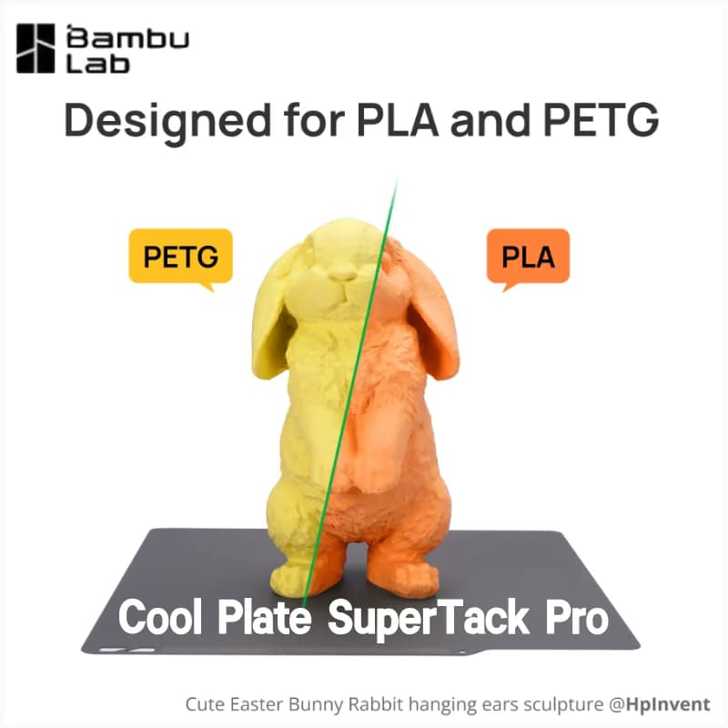 لوحة تبريد Bambu Lab SuperTack/SuperTack Pro لطرازات A1/P1/P2S/X1C/X2D/H2C/H2S/H2D، تحسين الالتصاق لطباعة PLA وPETG