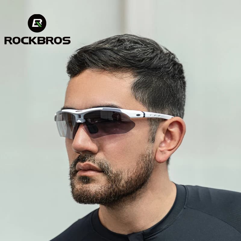 ROCKBROS نظارات دراجات فوتوكرومية نظارات شمسية رياضية لركوب الدراجات نظارات للرجال والنساء UV400 نظارات واقية للدراجات الجبلية MTB ونظارات للطرق الخارجية