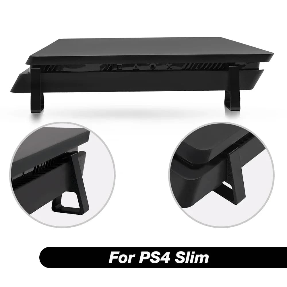 TECTINTER Cooling Horizontal Version Holder Stand For PS4 /Slim /Pro Console Accessories Anti-Slip Base Flat-Mounted Bracket - 6